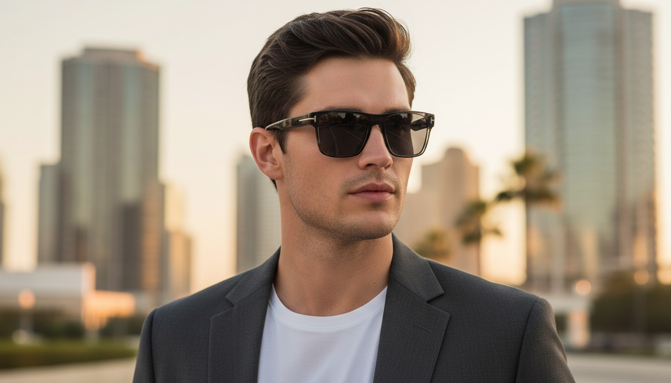 Vue de face Tom Ford CALDER (FT1205 - 56A)