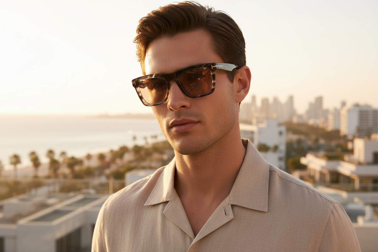 [glasses-front-view] Tom Ford LELIO (FT1207 - 56E)