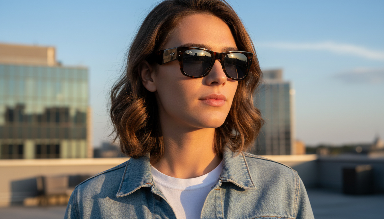 Vista frontal Ray-Ban MEGA WAYFARER (RB0840S - 902/56)