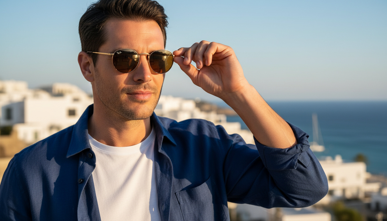 Framifrån Ray-Ban ROUND METAL (RB3447 - 927533)