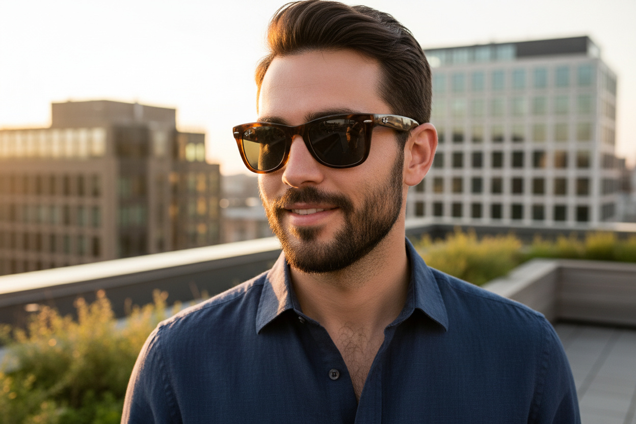 Elölnézet Ray-Ban FOLDING WAYFARER (RB4105 - 710/R5)