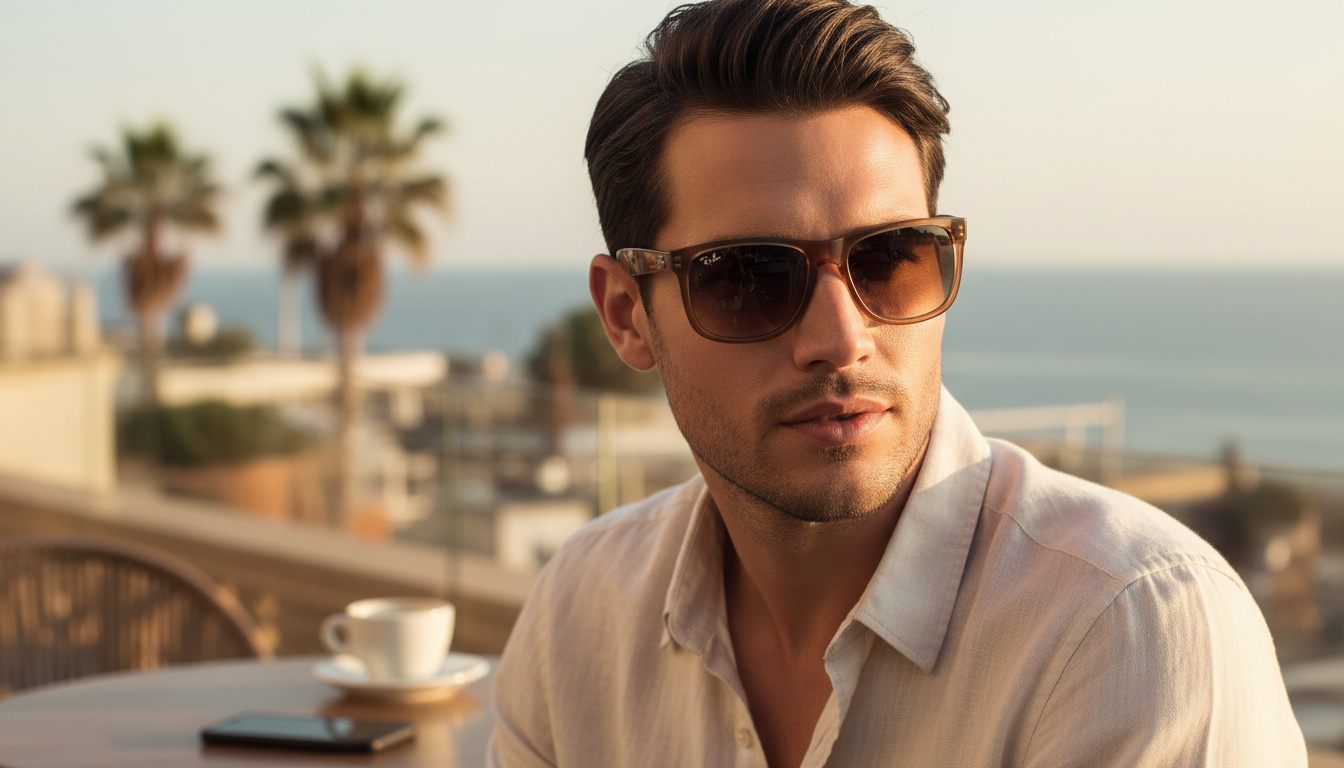 Vista frontal Ray-Ban JUSTIN (RB4165 - 681413)
