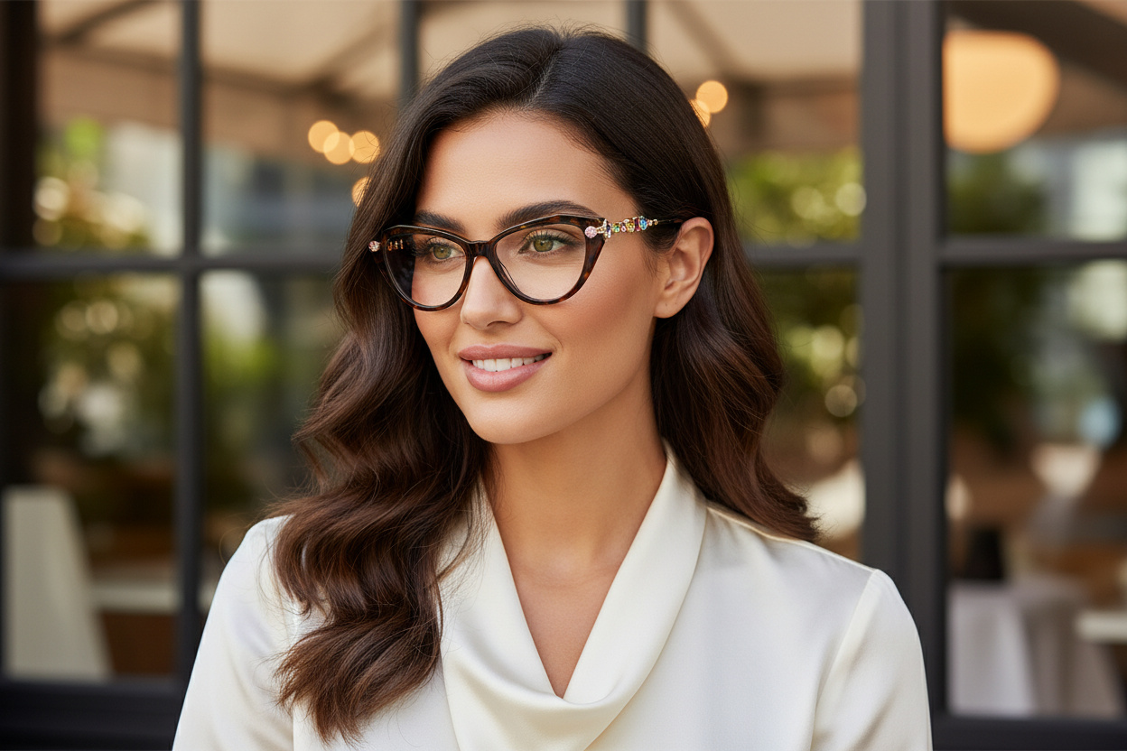 [glasses-front-view] Swarovski SK2047 (1002)