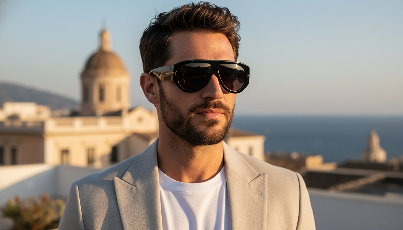 Vedere din față Tom Ford BRONSON (FT1044 - 01A)