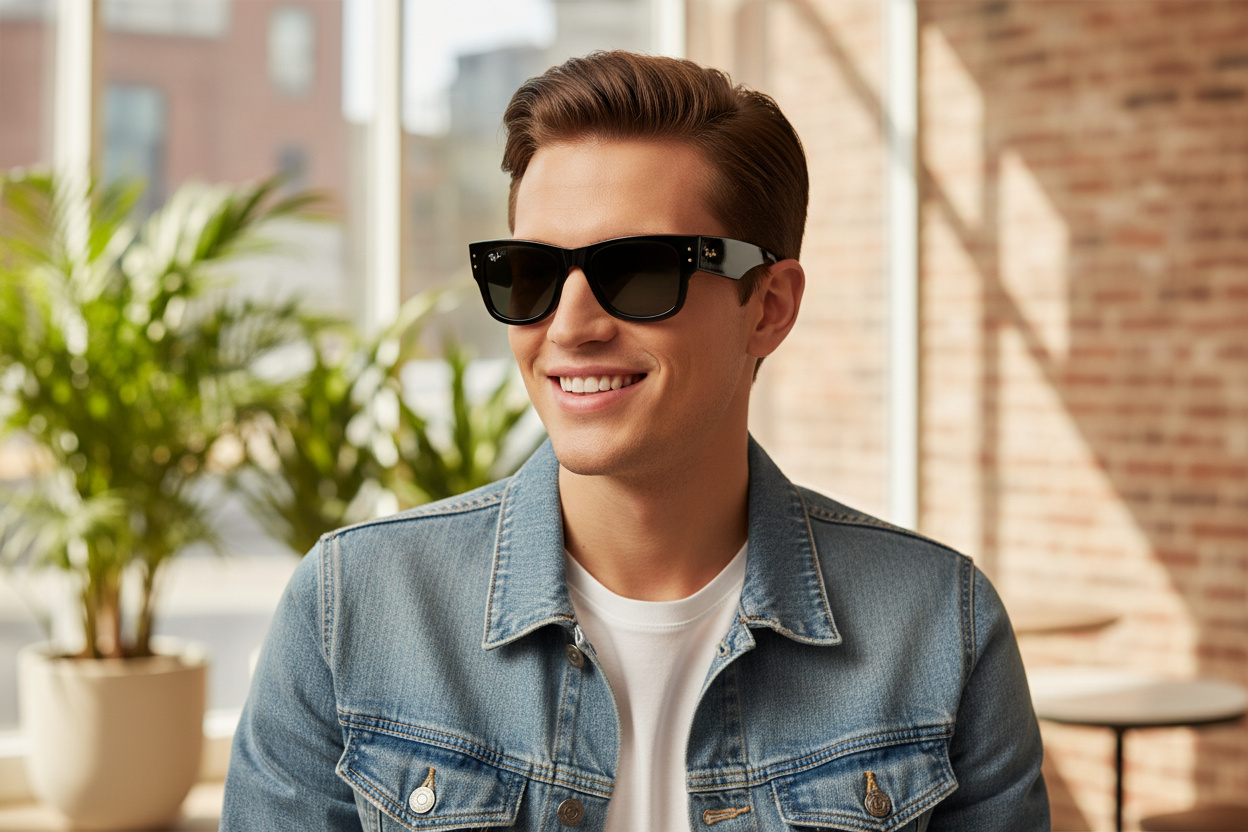 Vista frontal Ray-Ban MEGA WAYFARER (RB0840S - 6826J5)