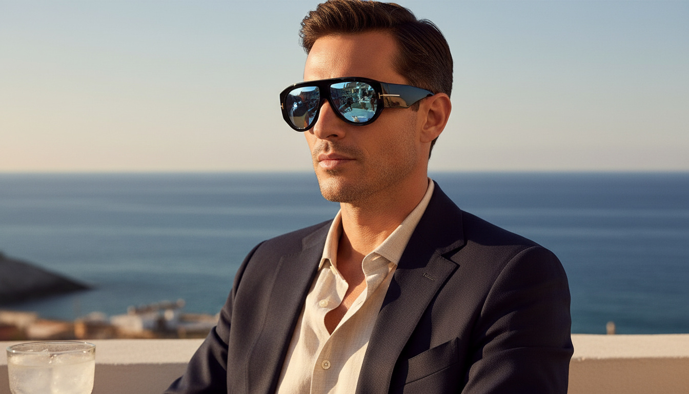 [glasses-front-view] Tom Ford BRONSON (FT1044 - 01V)