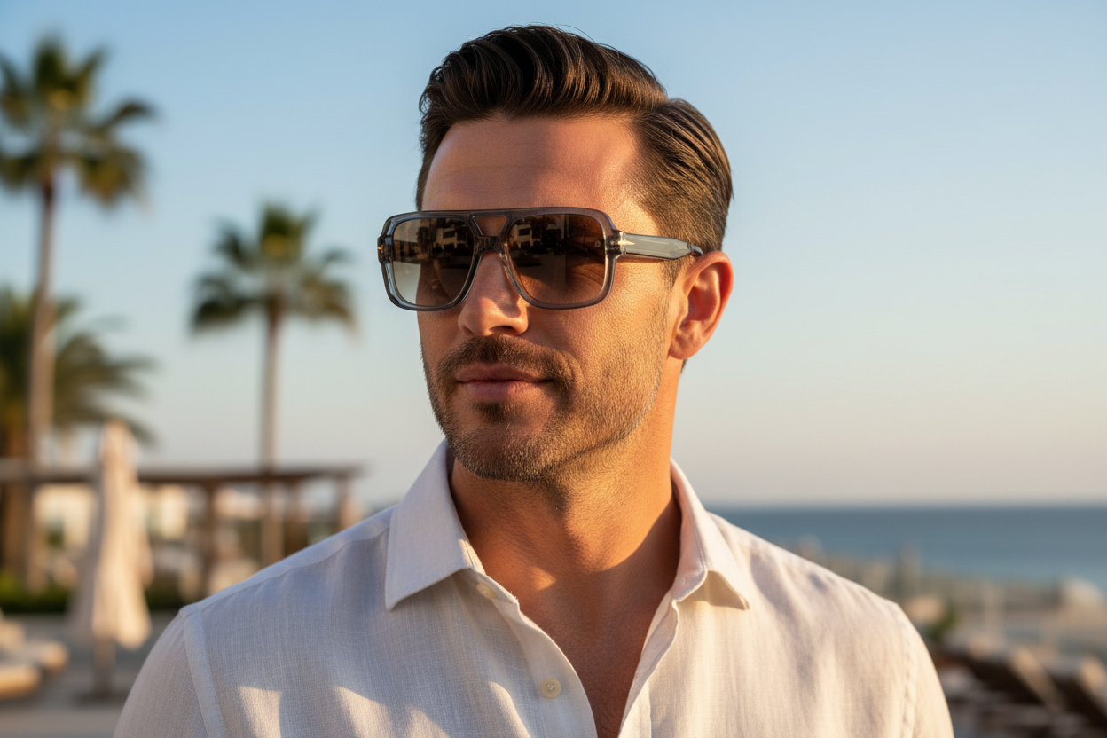 [glasses-front-view] David Beckham DB 7151/S (CBL/HA)