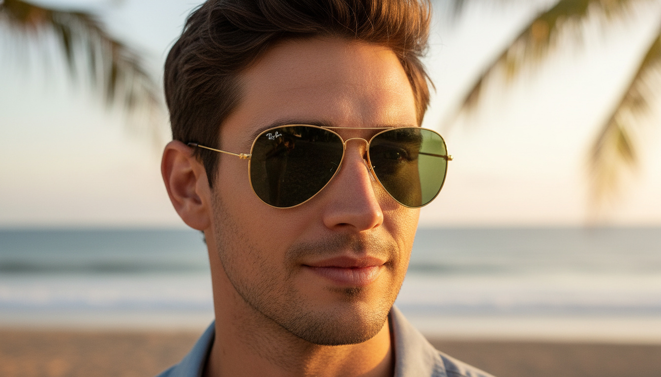 Framifrån Ray-Ban AVIATOR SMALL METAL (RB3044 - L0207)