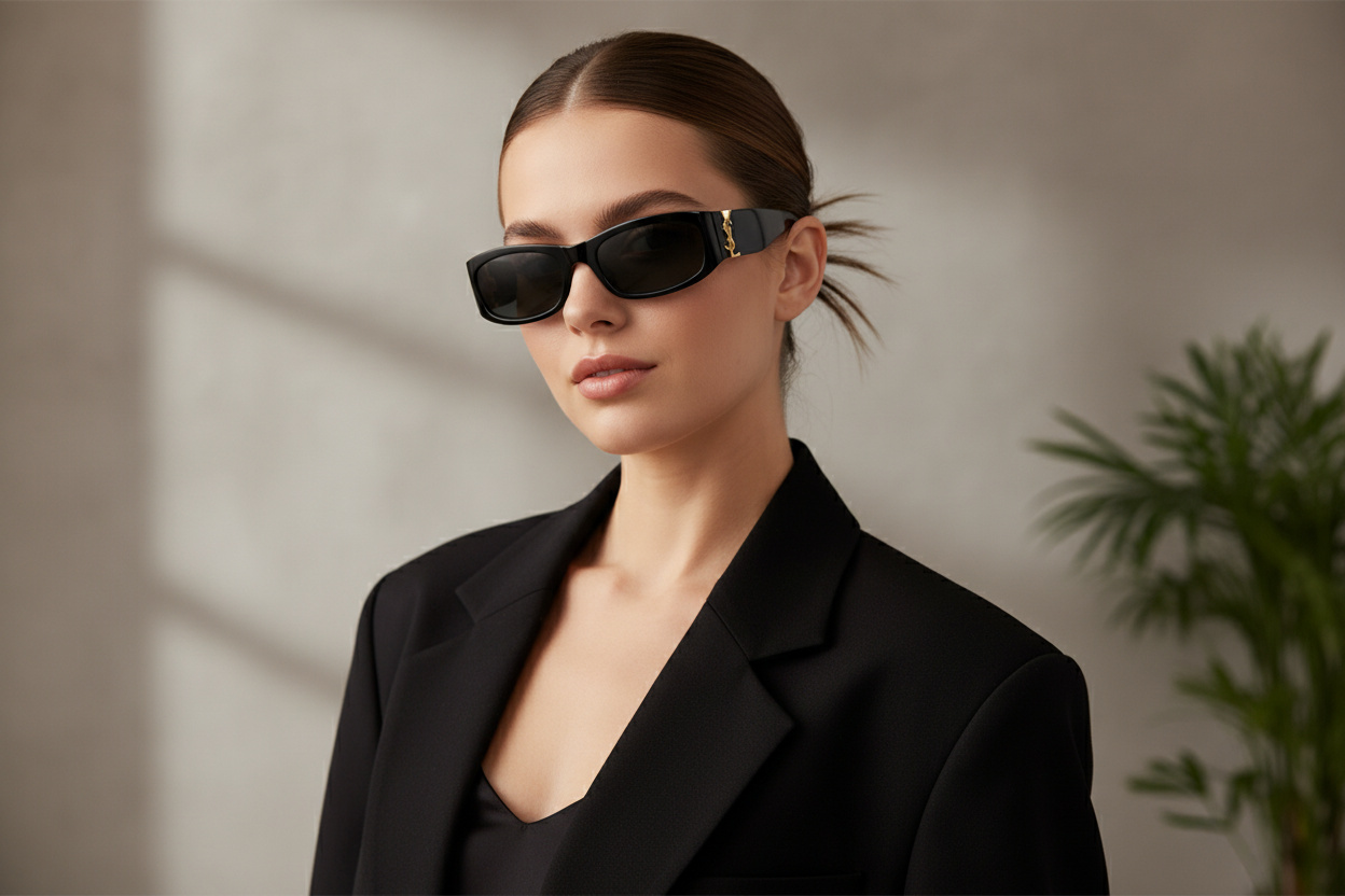 [glasses-front-view] Saint Laurent SL M152 (001)