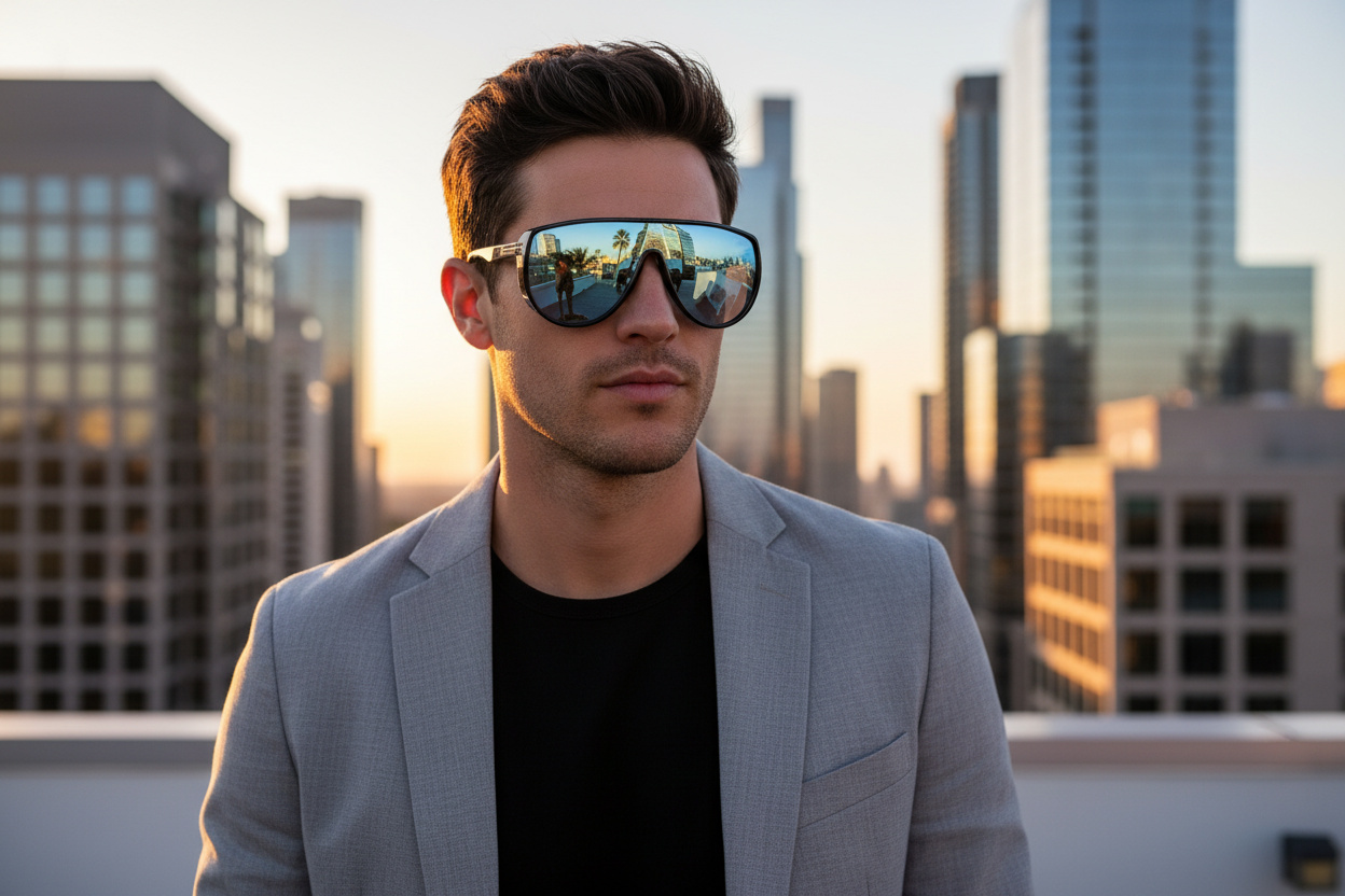 [glasses-front-view] Tom Ford ACHILLES (FT1182 - 01V)