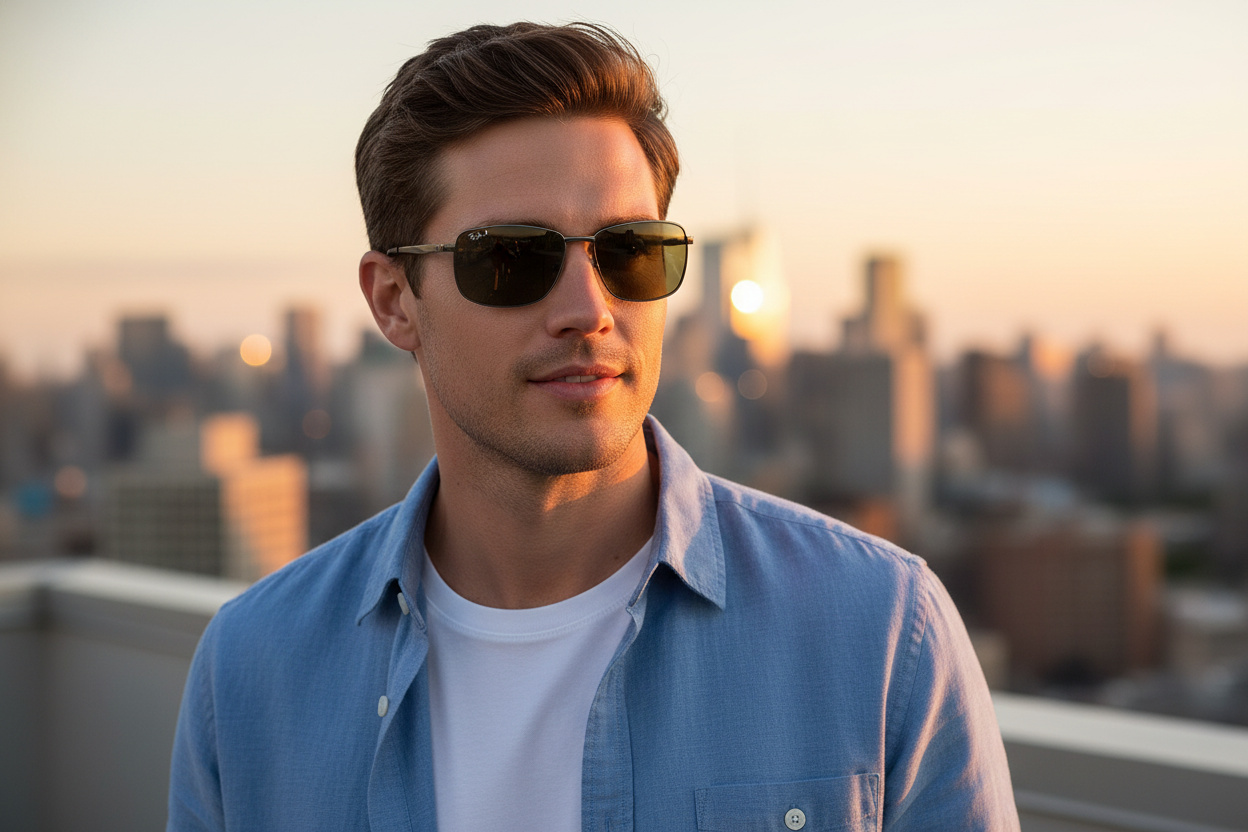 [glasses-front-view] Ray-Ban N/A (RB3498 - 002/9A)