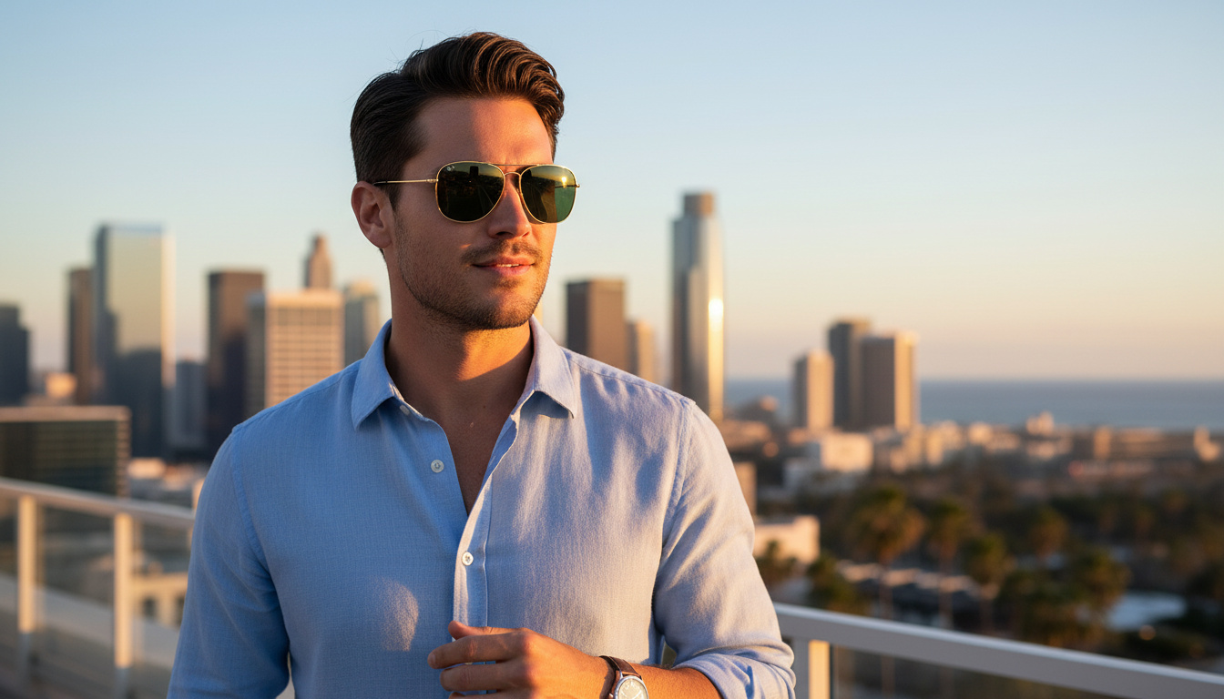 Elölnézet Ray-Ban CARAVAN (RB3136 - 001)