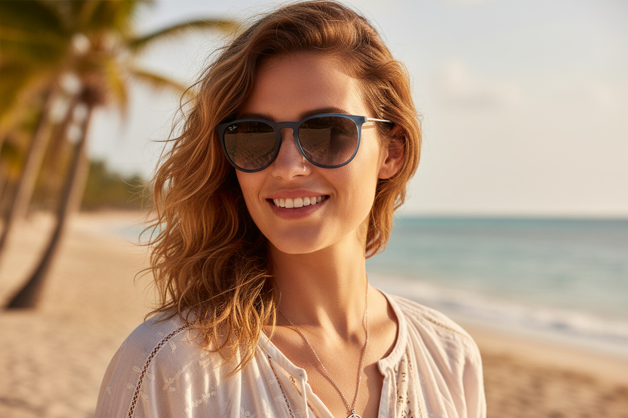 Vista frontal Ray-Ban ERIKA (RB4171 - 60028G)