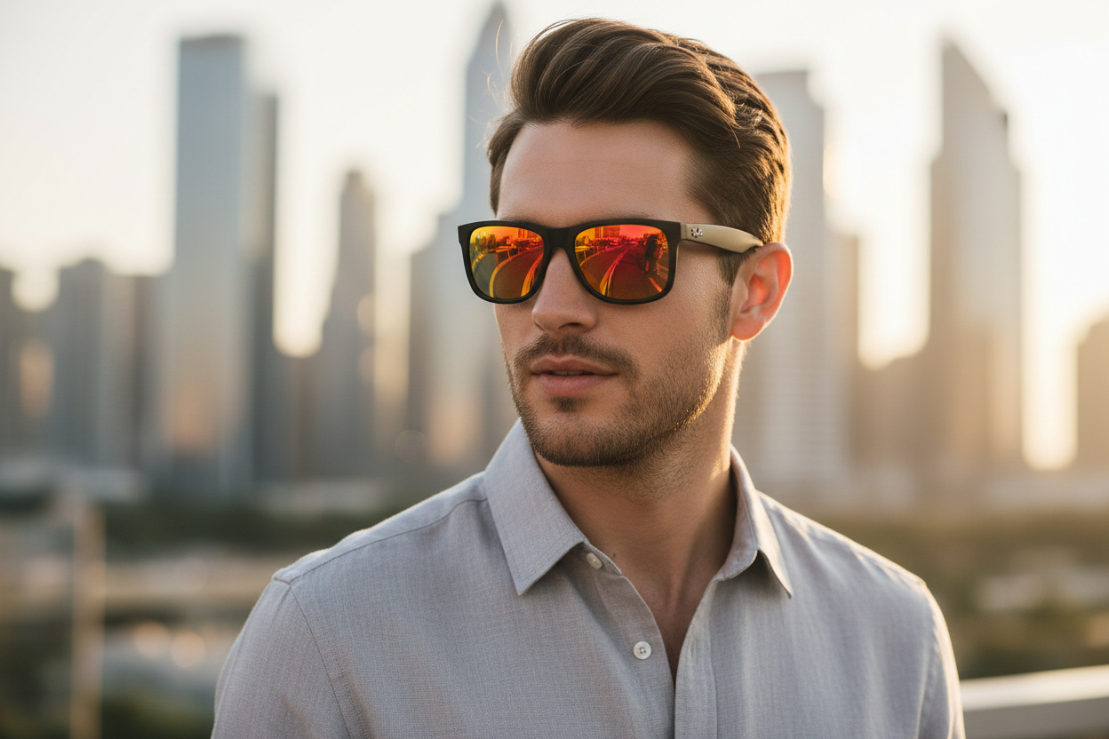 Elölnézet Ray-Ban JUSTIN (RB4165 - 622/6Q)