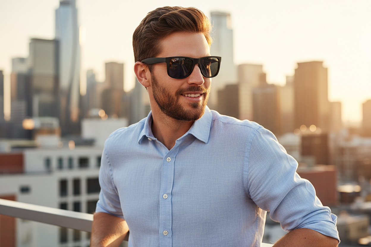 Framifrån Ray-Ban JUSTIN (RB4165 - 622/2V)