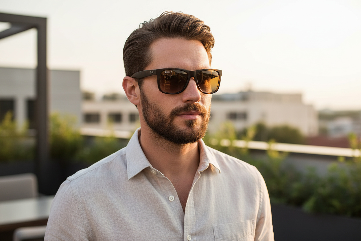 Vista frontal Ray-Ban JUSTIN (RB4165 - 865/T5)