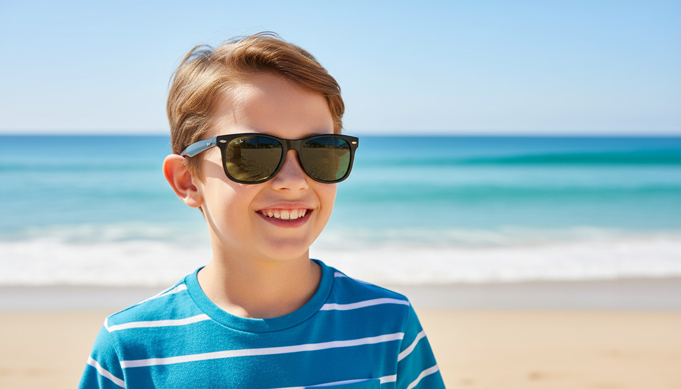 Framifrån Ray-Ban Kids JUNIOR NEW WAYFARER (RJ9052S - 100/71)