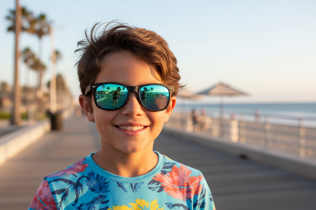 Vista frontal Ray-Ban Kids JUNIOR NEW WAYFARER (RJ9052S - 100S55)