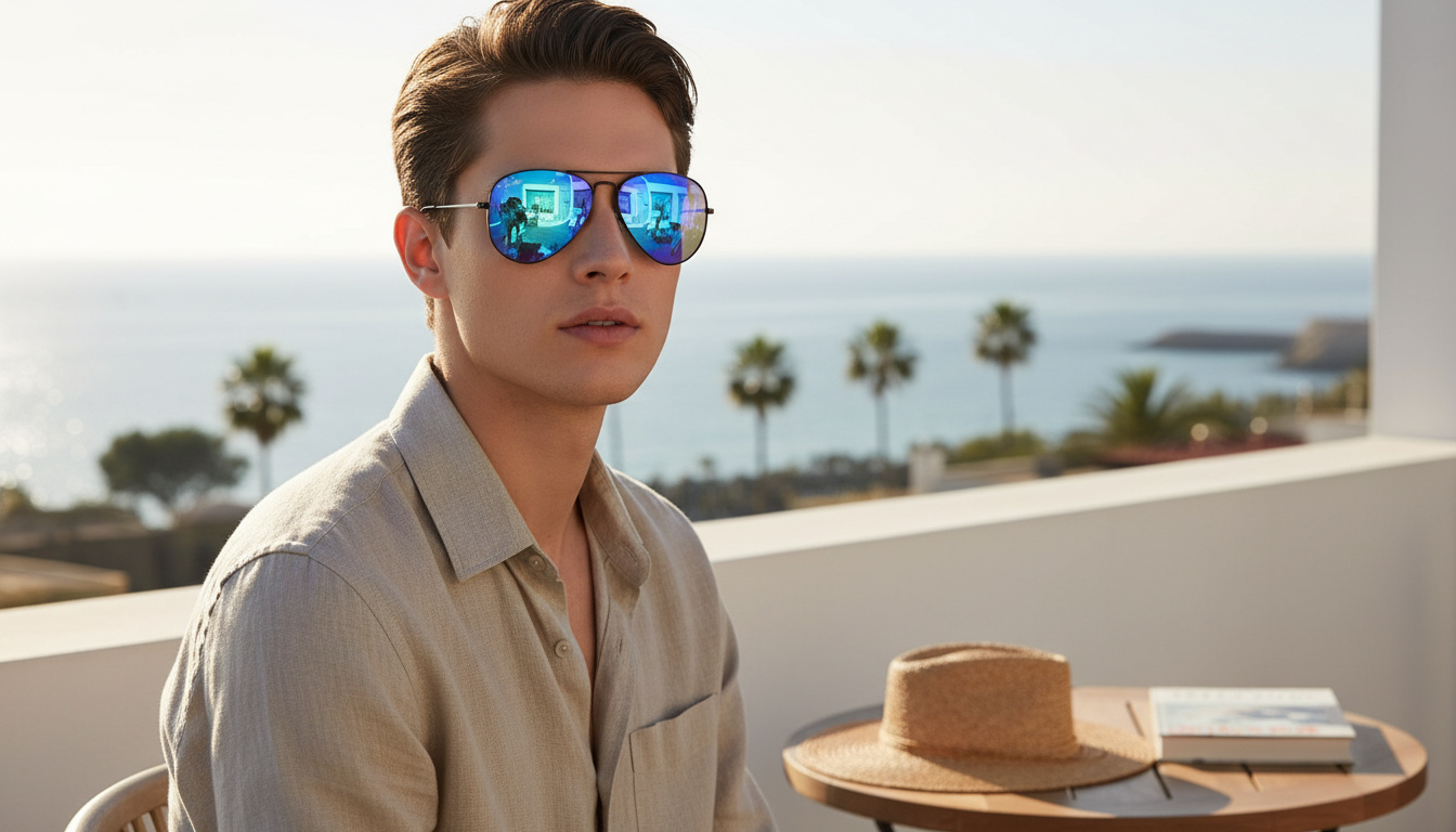 Vista frontal Ray-Ban AVIATOR LARGE METAL (RB3025 - 002/4O)