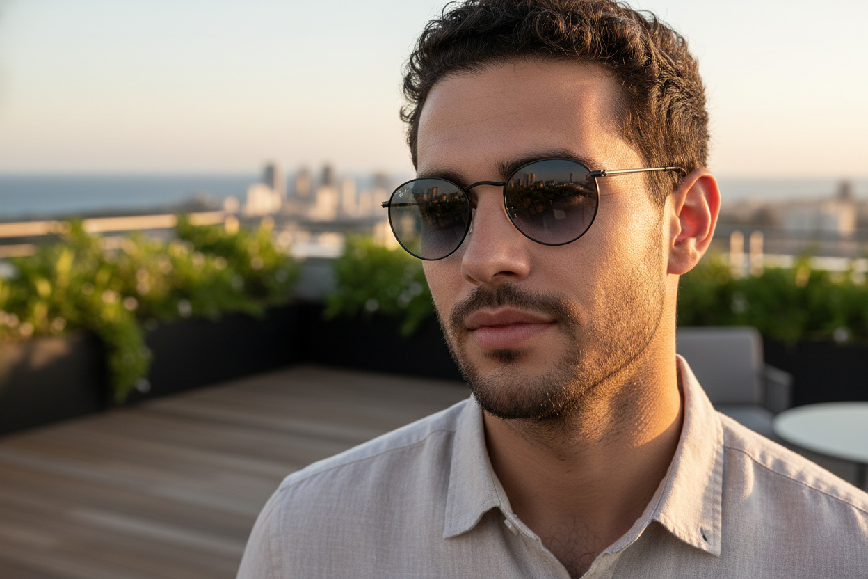 Elölnézet Ray-Ban ROUND METAL (RB3447 - 006/3F)