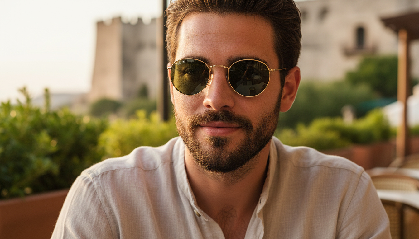 Vista frontal Ray-Ban ROUND METAL (RB3447 - 112/58)
