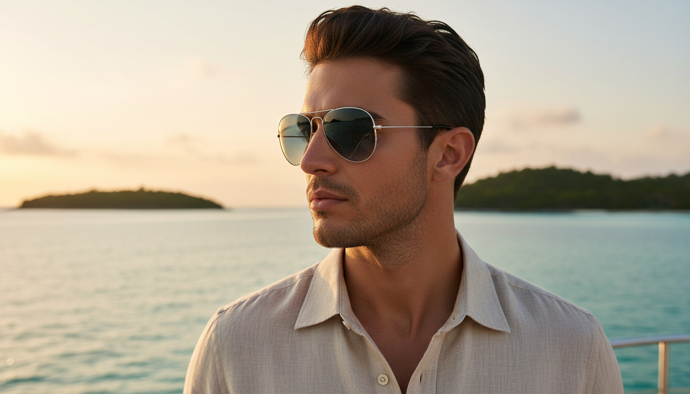 Elölnézet Ray-Ban AVIATOR LARGE METAL (RB3025 - 003/3F)