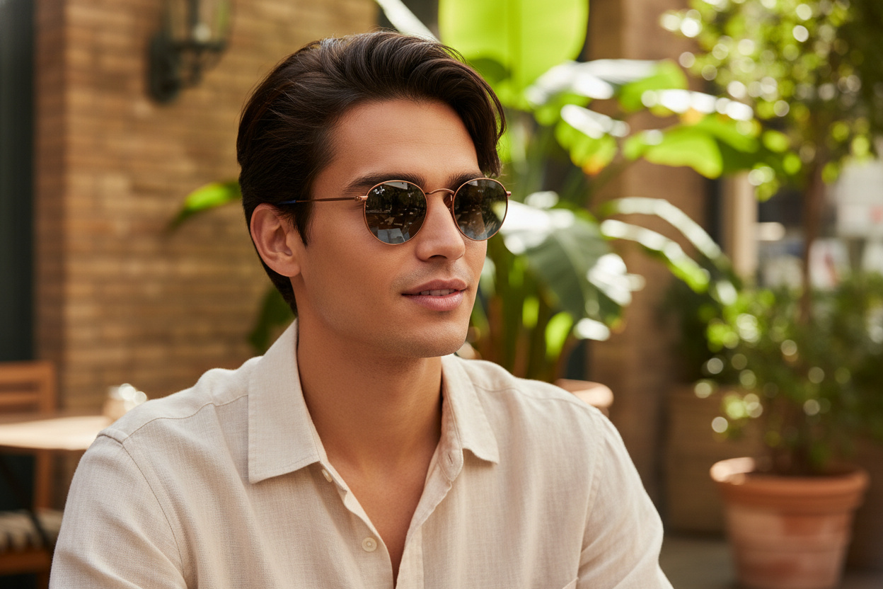 Vedere din față Ray-Ban ROUND METAL (RB3447 - 900396)