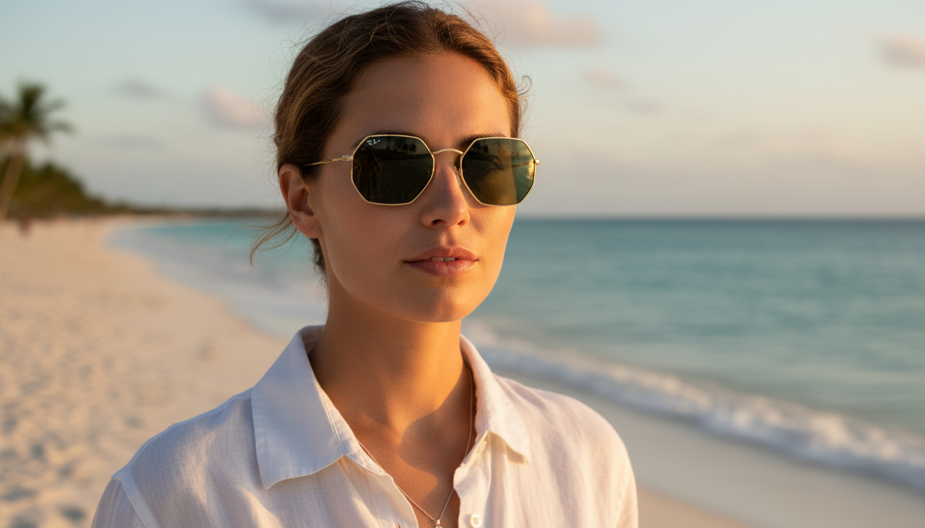 [glasses-front-view] Ray-Ban OCTAGONAL (RB3556N - 001)