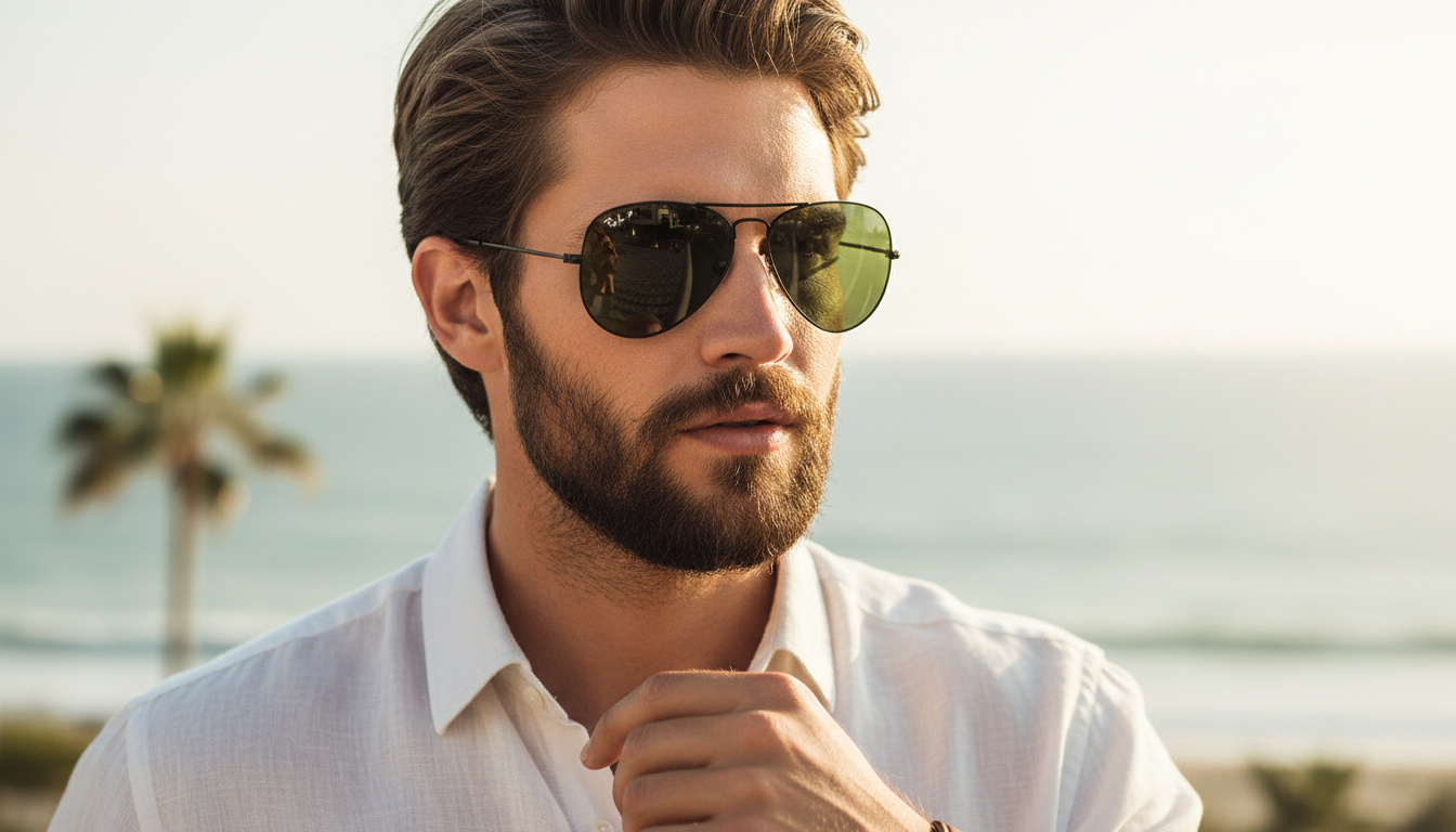 [glasses-front-view] Ray-Ban AVIATOR LARGE METAL (RB3025 - 002/58)