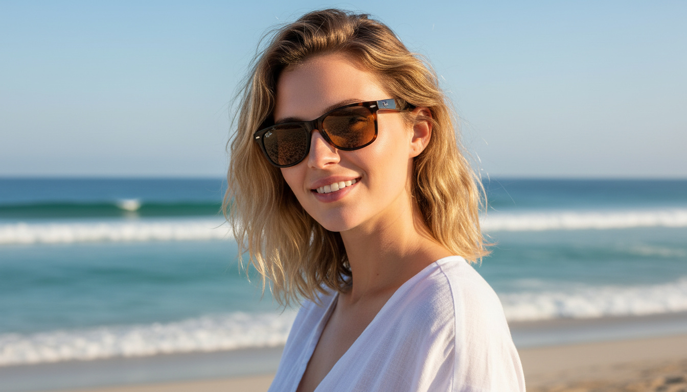 Framifrån Ray-Ban NEW WAYFARER (RB2132 - 710)