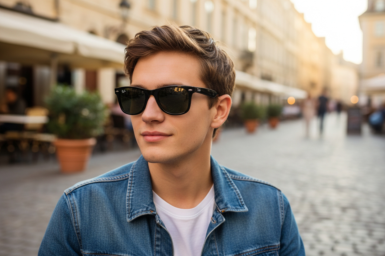 Vedere din față Ray-Ban WAYFARER (RB2140 - 901)