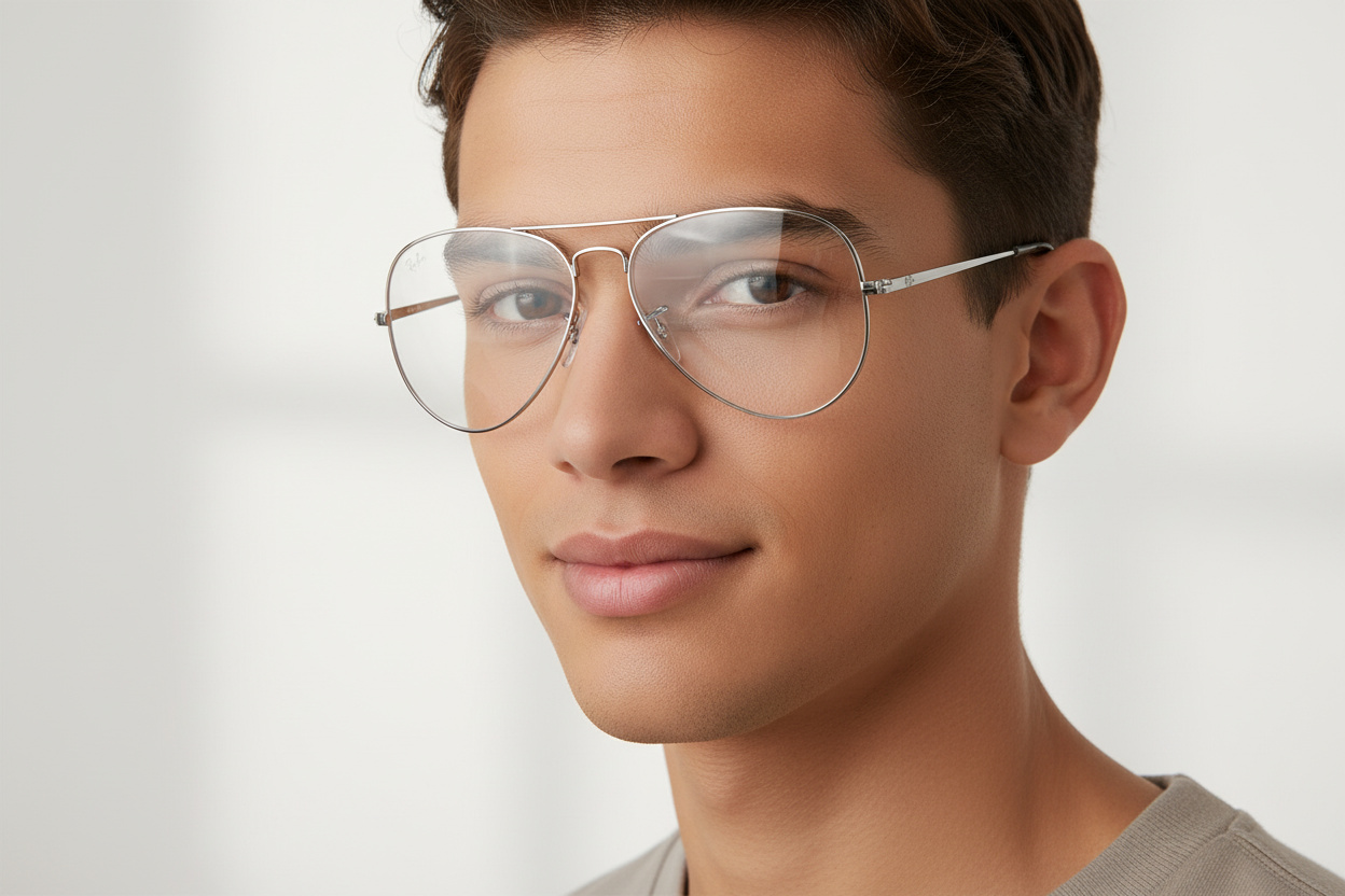 Elölnézet Ray-Ban AVIATOR (RX6489 - 2501)