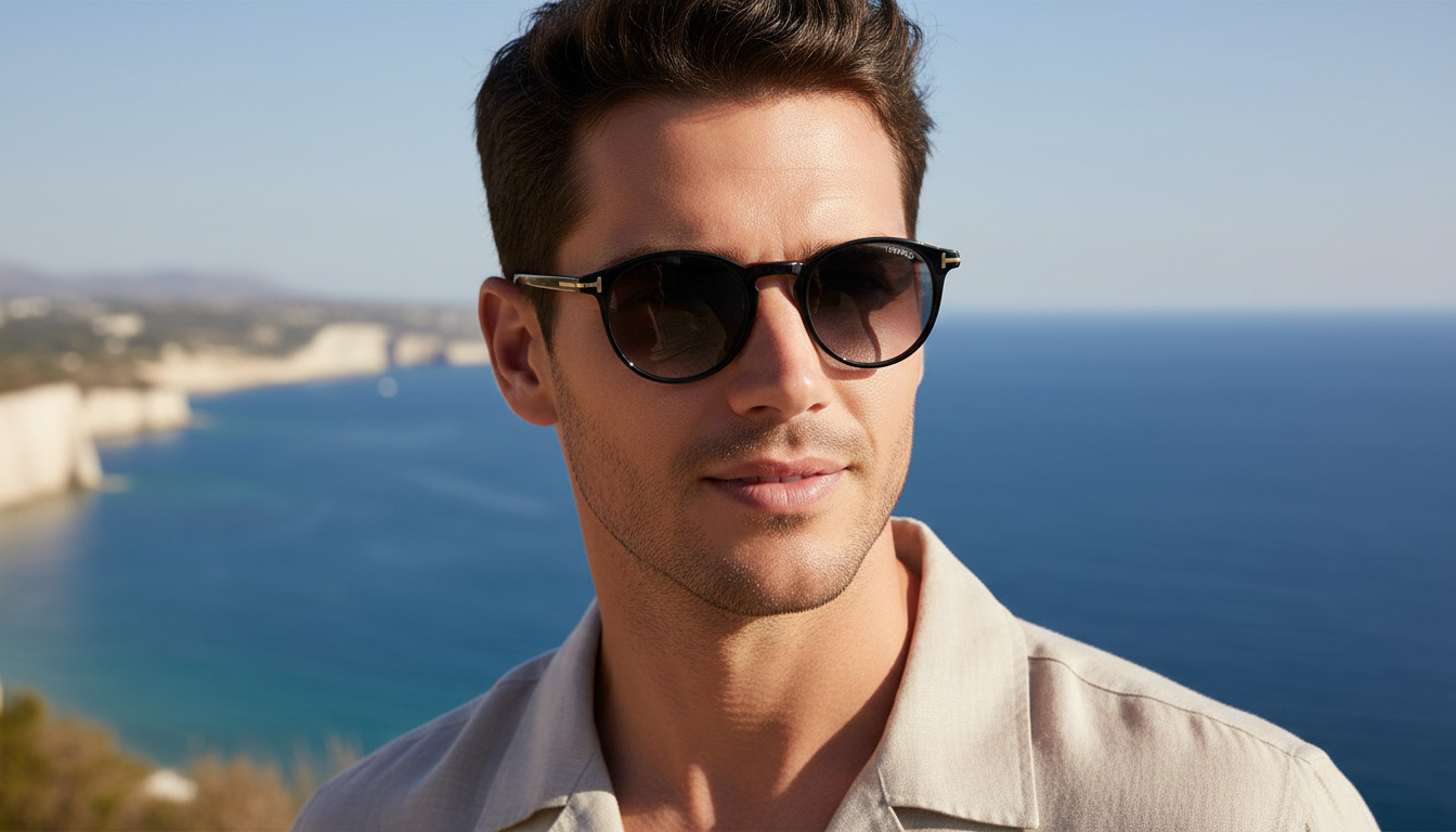 [glasses-front-view] Tom Ford ANDREA-02 (FT0539 - 01B)