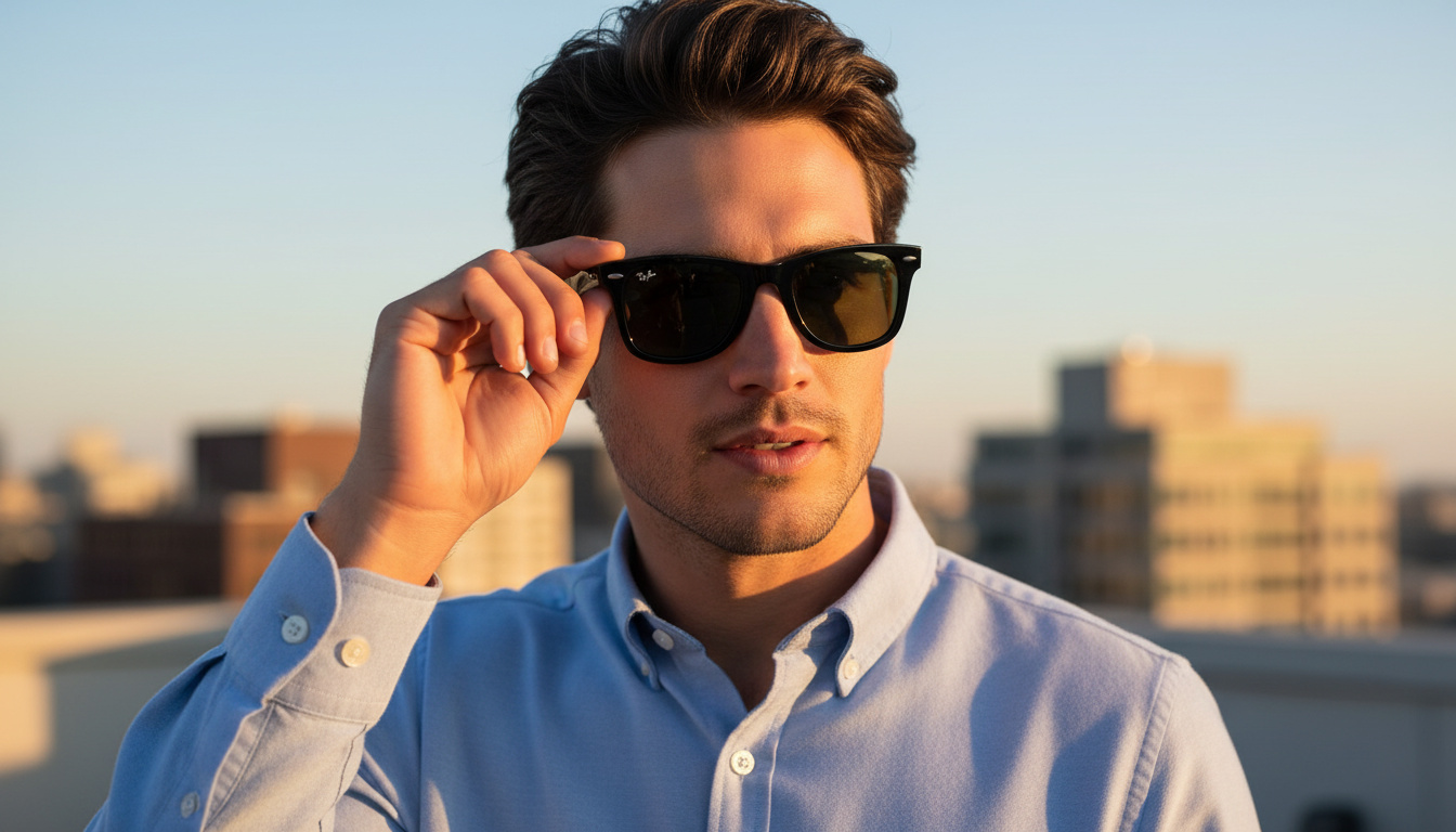 Vooraanzicht Ray-Ban WAYFARER (RB4340 - 601)