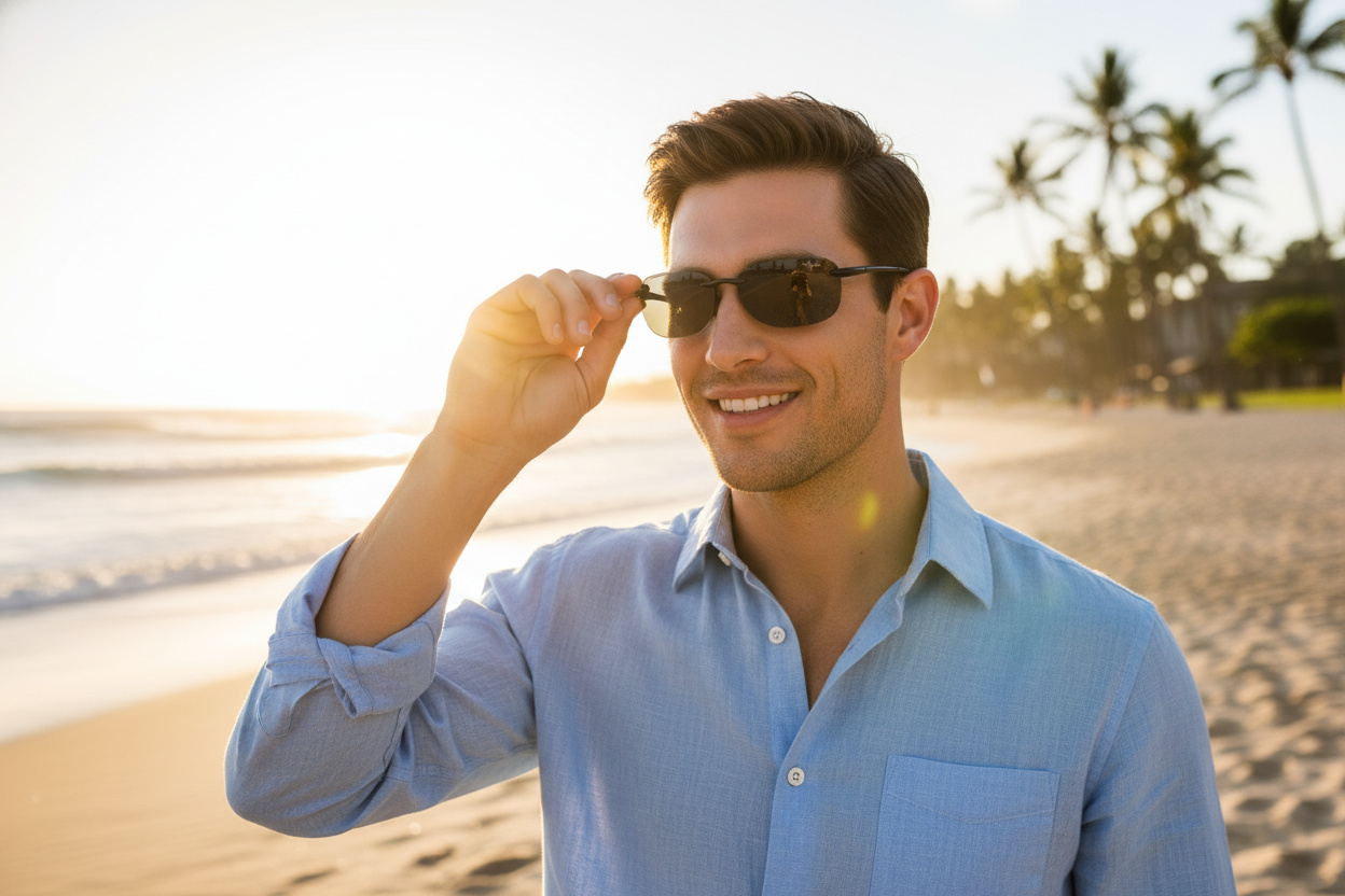 [glasses-front-view] Maui Jim Sandy Beach (408-02)