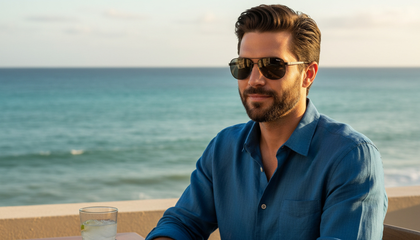 Vista frontal Maui Jim Castles (728-2M)