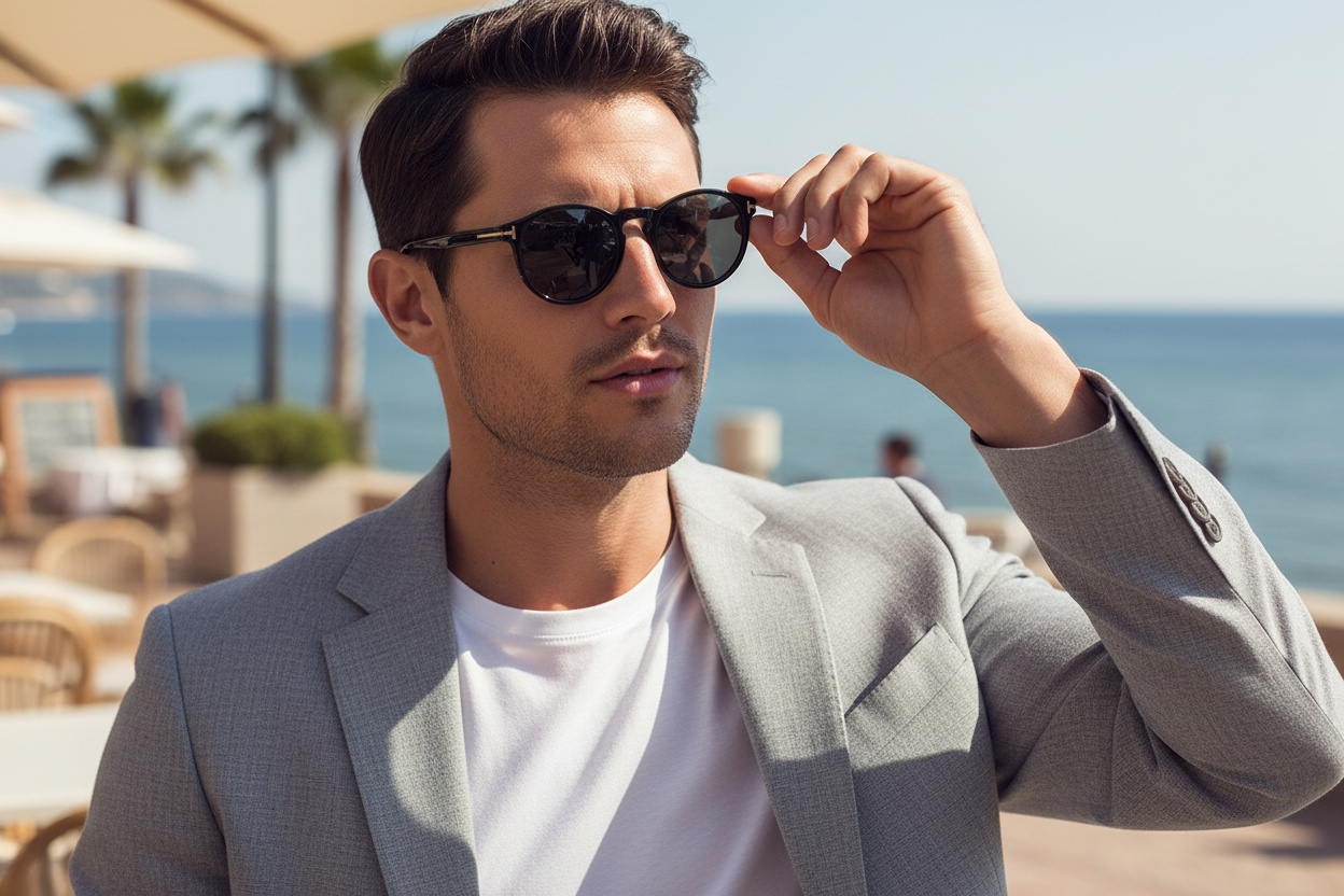[glasses-front-view] Tom Ford IAN-02 (FT0591 - 01A)