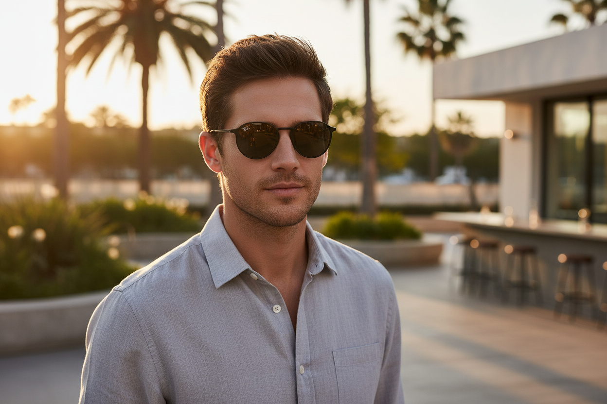 [glasses-front-view] Ray-Ban ROUND METAL (RB3447N - 002/71)