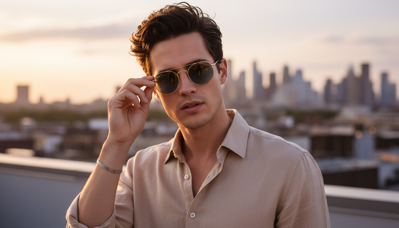 Edestä katsottuna Ray-Ban ROUND METAL (RB3447N - 001/3F)