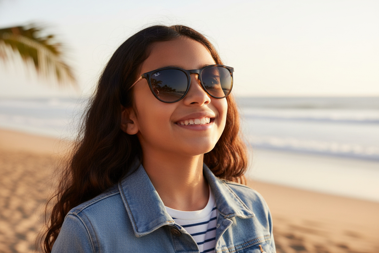 Vista frontal Ray-Ban Kids JUNIOR ERIKA (RJ9060S - 704911)