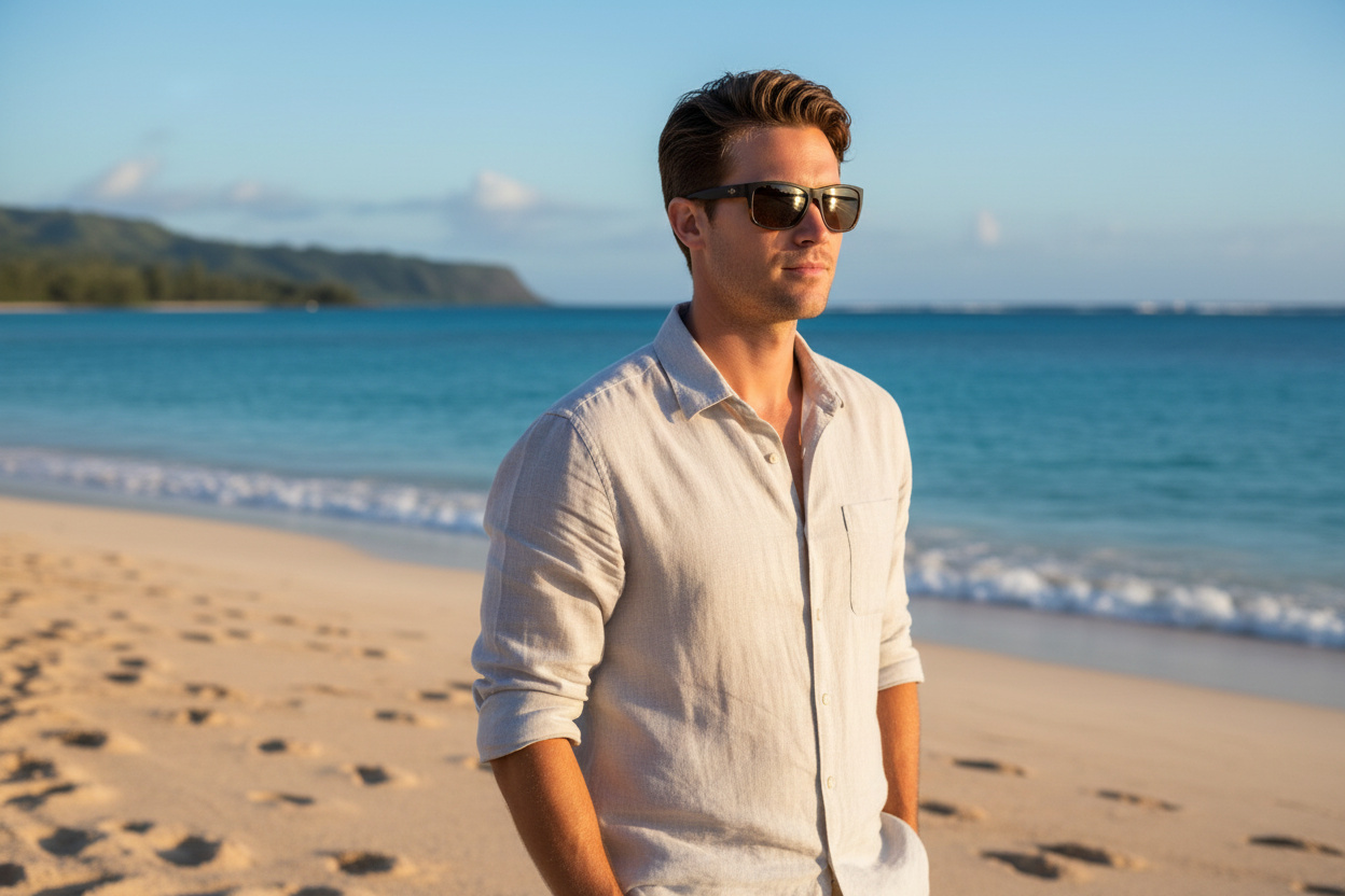 Vista frontal Maui Jim Kanaio Coast (H766-10MF)