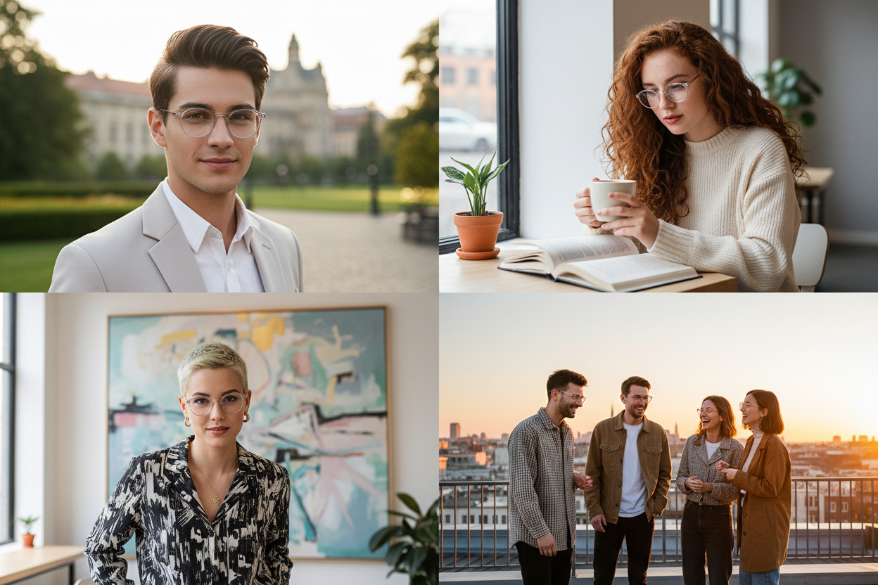 Edestä katsottuna Rodenstock R7059 (F)