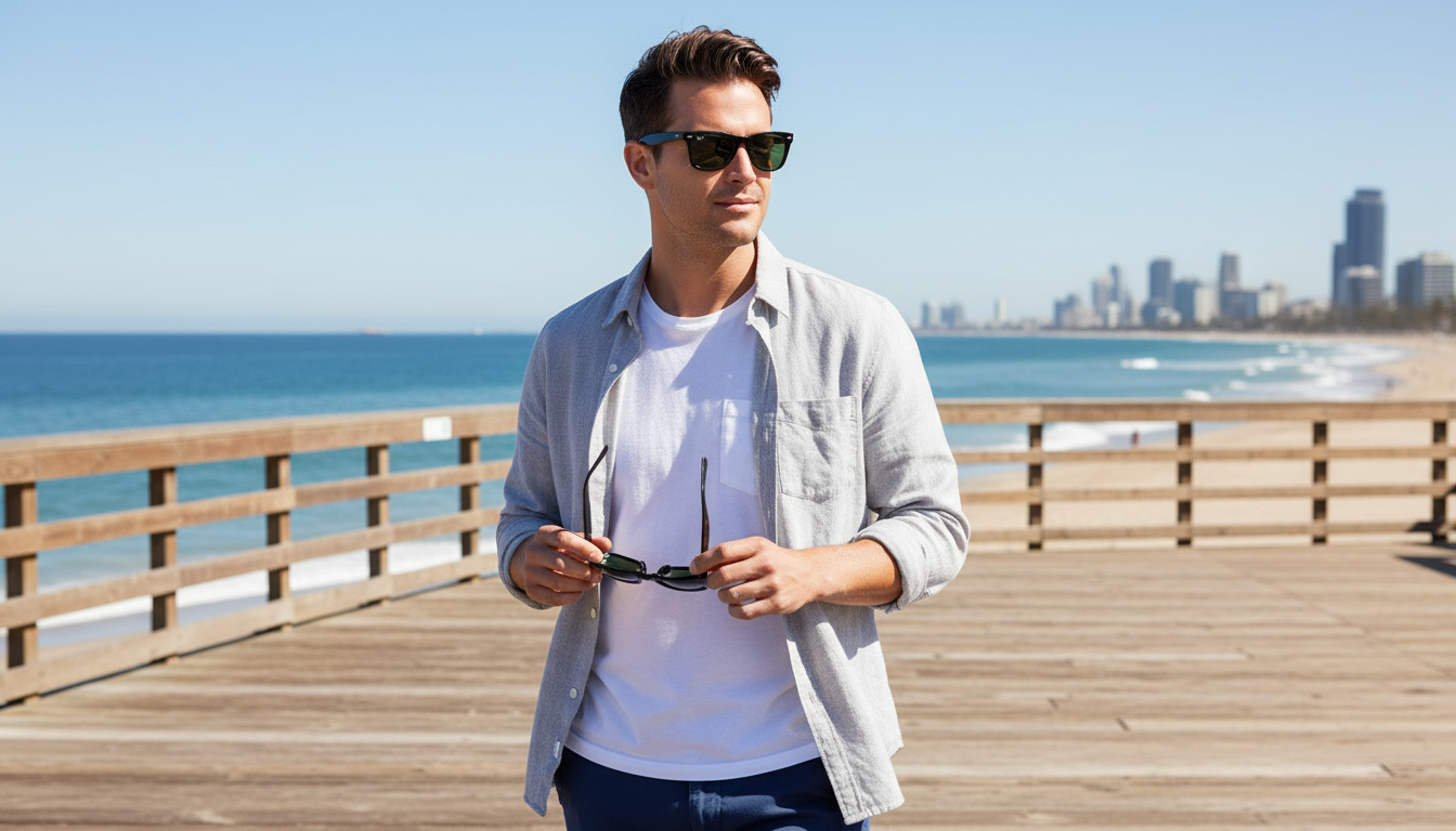 Vooraanzicht Ray-Ban FOLDING WAYFARER (RB4105 - 601S)