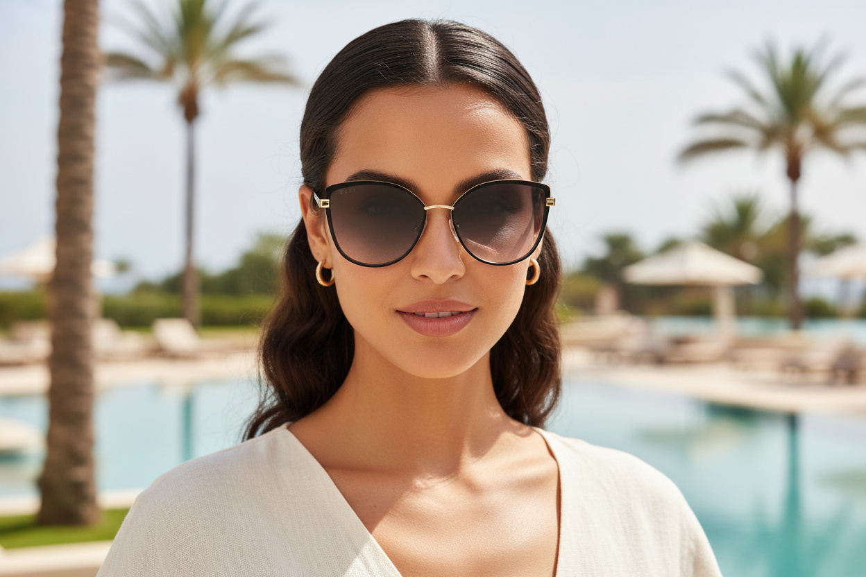 Vista frontal Gucci GG0589SK (001)