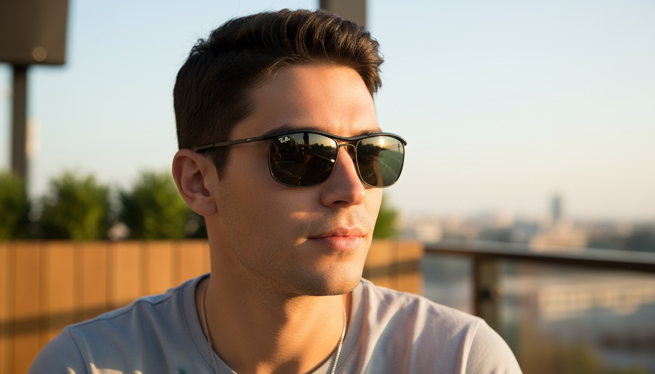 Vista frontal Ray-Ban OLYMPIAN I DELUXE (RB3119M - 002/58)
