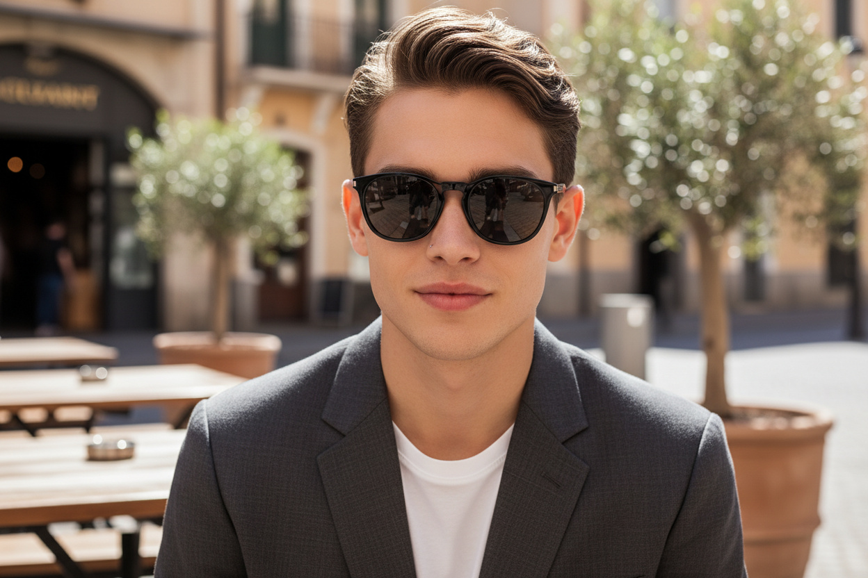 Vista frontal Saint Laurent SL 28 SLIM (001)