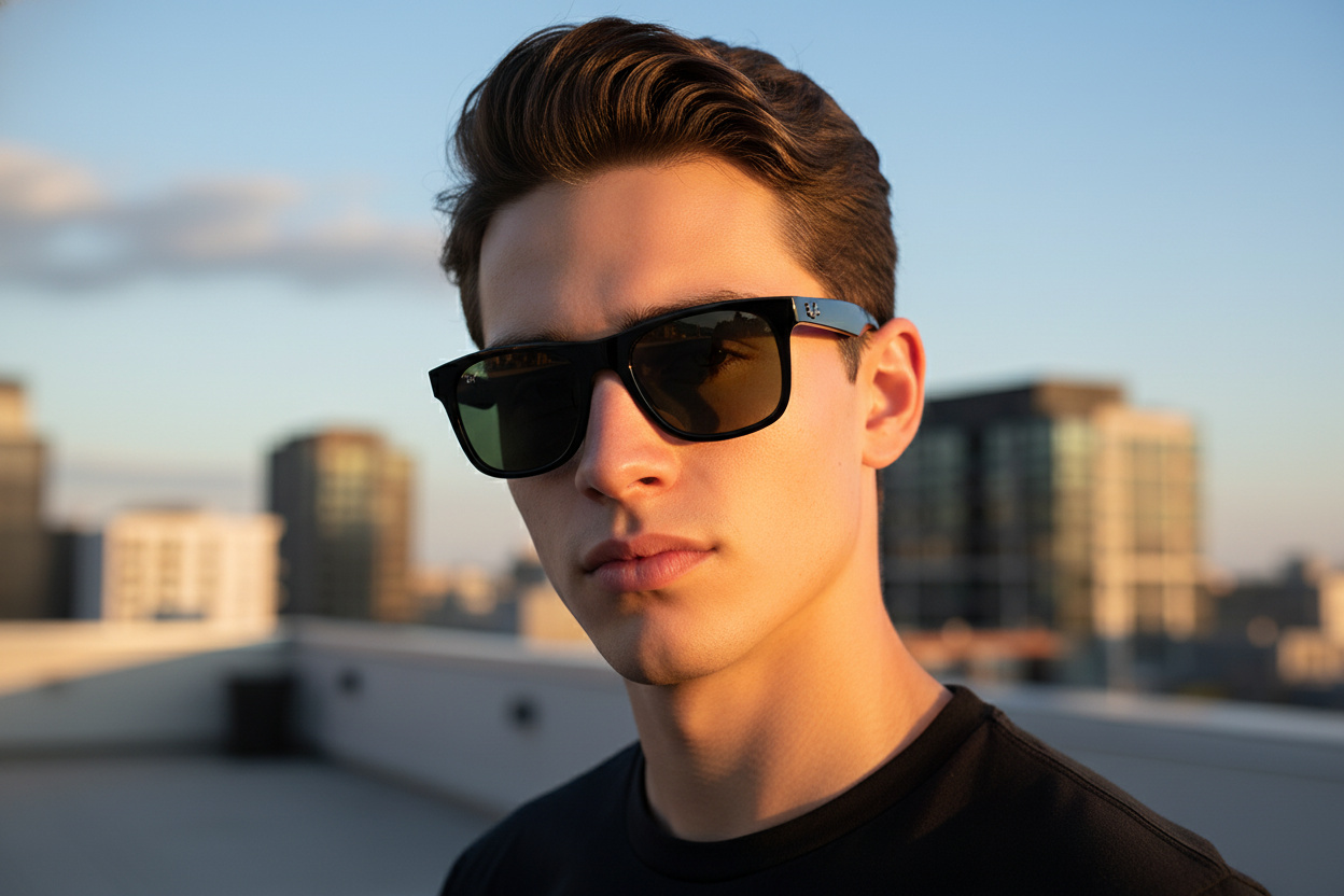 Vista frontal Ray-Ban Kids JUNIOR JUSTIN (RJ9069S - 100/71)