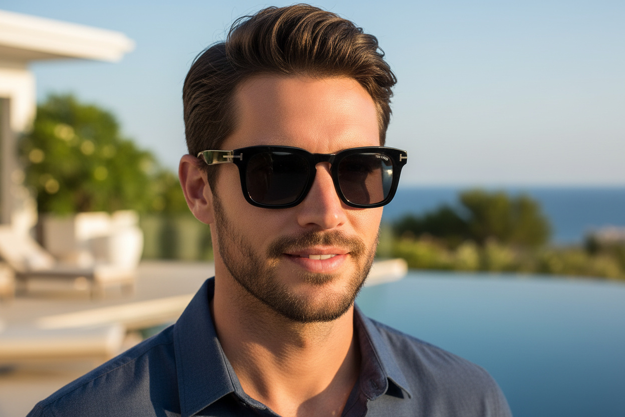 Vue de face Tom Ford DAX (FT0751-N - 01A)