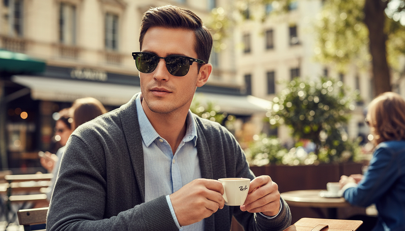 [glasses-front-view] Ray-Ban CLUBMASTER METAL (RB3716 - 186/58)
