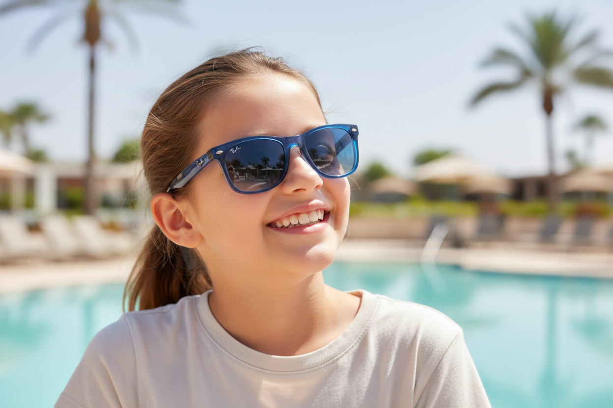 Vista frontal Ray-Ban Kids JUNIOR NEW WAYFARER (RJ9052S - 70624L)